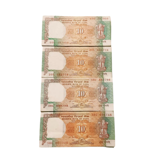 Rs 10 shalimar issue 100 notes given for 3000 mix governor collectible - Collection Bazzar