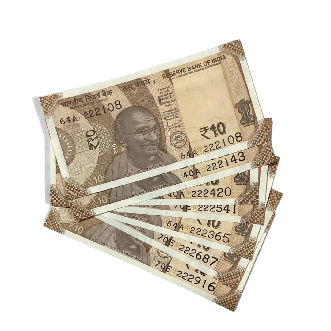Rs 10 starting 222 ending holy numbers governor shaktikant das rare collectible - Collection Bazzar