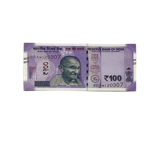 Rs 100 Birthday Date note 12.03.07` lucky & collectible indian currency - Collection Bazzar