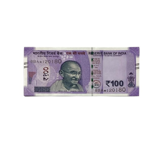 Rs 100 Birthday Date note 12.01.80 lucky & collectible indian currency - Collection Bazzar