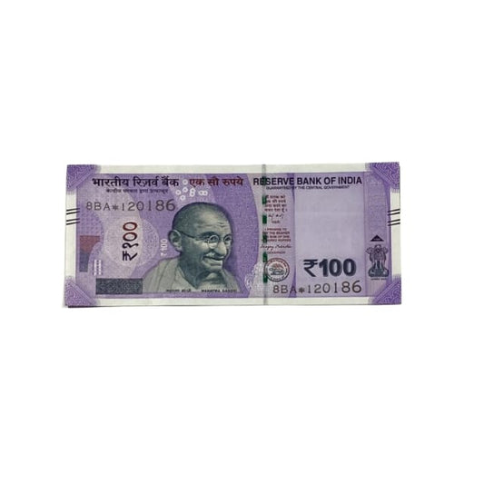 Rs 100 Birthday Date note 12.01.86 lucky & collectible indian currency - Collection Bazzar