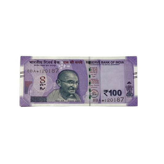 Rs 100 Birthday Date note 12.01.87 lucky & collectible indian currency - Collection Bazzar