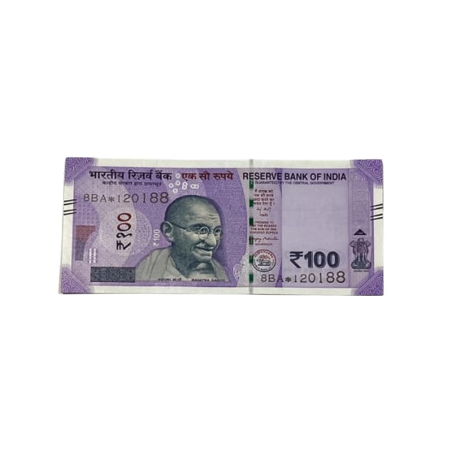 Rs 100 Birthday Date note 12.01.88 lucky & collectible indian currency - Collection Bazzar