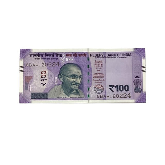 Rs 100 Birthday Date note 12.02.24 lucky & collectible indian currency - Collection Bazzar