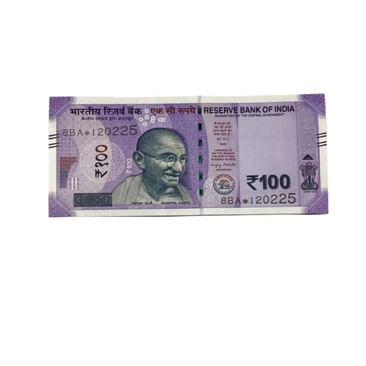 Rs 100 Birthday Date note 12.02.25 lucky & collectible indian currency - Collection Bazzar