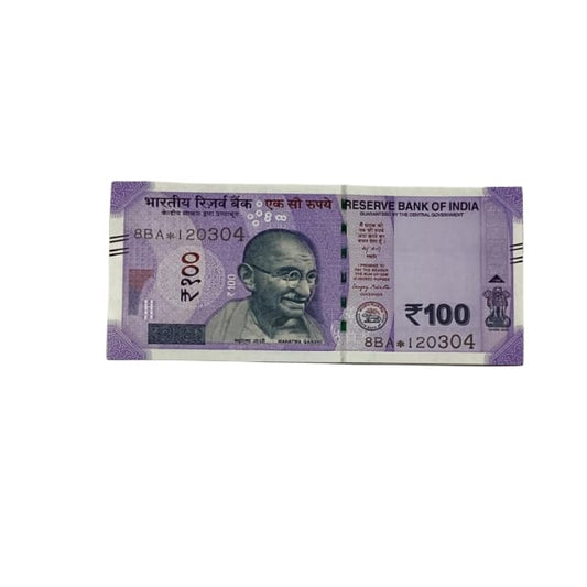 Rs 100 Birthday Date note 12.03.04 lucky & collectible indian currency - Collection Bazzar