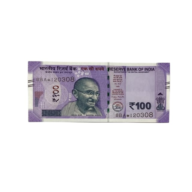 Rs 100 Birthday Date note 12.03.08  lucky & collectible indian currency - Collection Bazzar