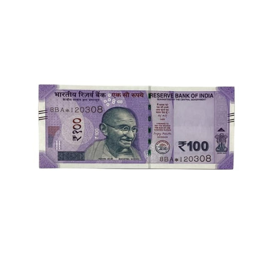 Rs 100 Birthday Date note 12.03.08  lucky & collectible indian currency - Collection Bazzar