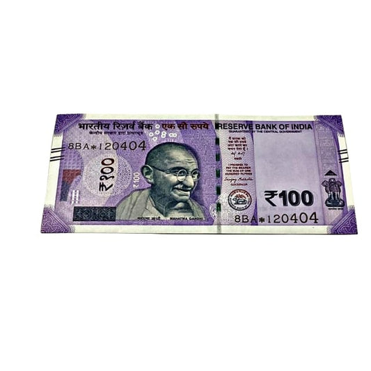 Rs 100 Birthday Date note 12.04.04 lucky & collectible indian currency - Collection Bazzar