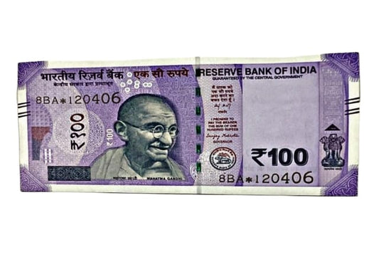 Rs 100 Birthday Date note 12.04.06 lucky & collectible indian currency - Collection Bazzar