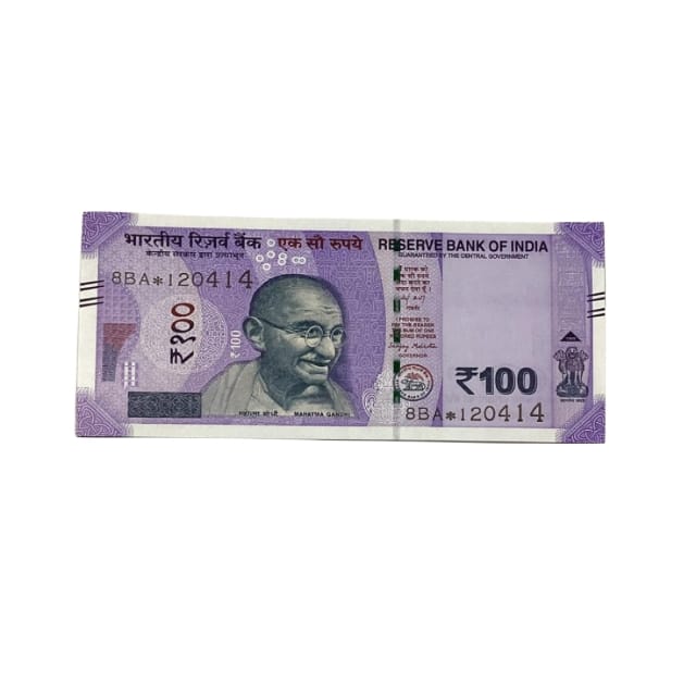 Rs 100 Birthday Date note 12.04.14 lucky & collectible indian currency - Collection Bazzar