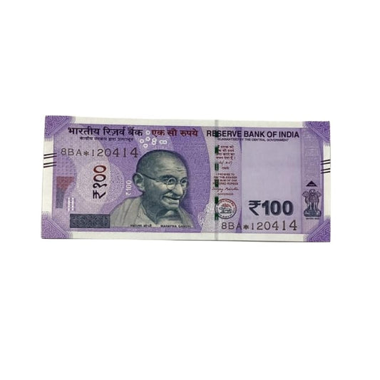 Rs 100 Birthday Date note 12.04.14 lucky & collectible indian currency - Collection Bazzar