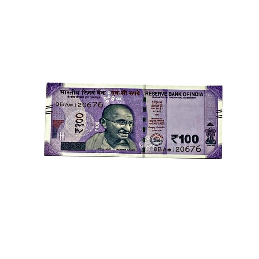 Rs 100 Birthday Date note 12.06.76 lucky & collectible indian currency - Collection Bazzar