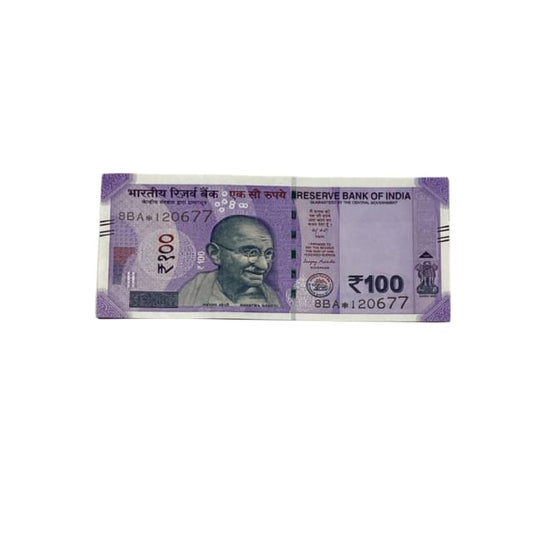Rs 100 Birthday Date note 12.06.77 lucky & collectible indian currency - Collection Bazzar