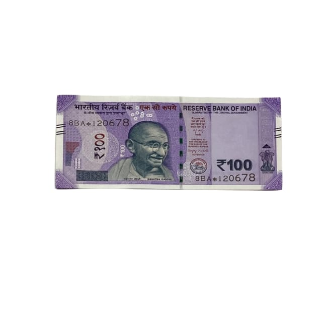 Rs 100 Birthday Date note 12.06.78 lucky & collectible indian currency - Collection Bazzar