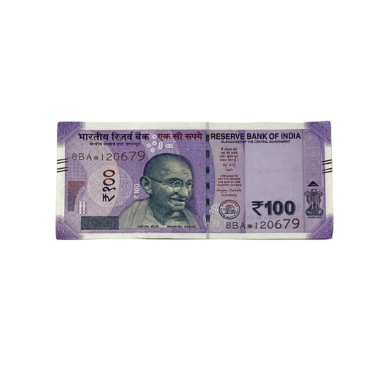 Rs 100 Birthday Date note 12.06.79 lucky & collectible indian currency - Collection Bazzar