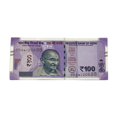 Rs 100 Birthday Date note 12.06.88 lucky & collectible indian currency - Collection Bazzar