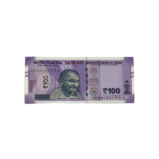 Rs 100 Birthday Date note 12.07.91 lucky & collectible indian currency - Collection Bazzar