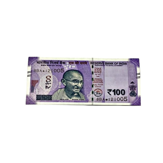 Rs 100 Birthday Date note 12.10.05 lucky & collectible indian currency - Collection Bazzar