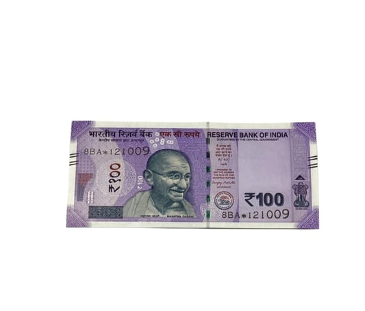 Rs 100 Birthday Date note 12.10.09 lucky & collectible indian currency - Collection Bazzar