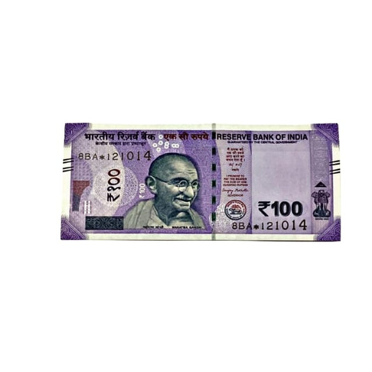 Rs 100 Birthday Date note 12.10.14 lucky & collectible indian currency - Collection Bazzar