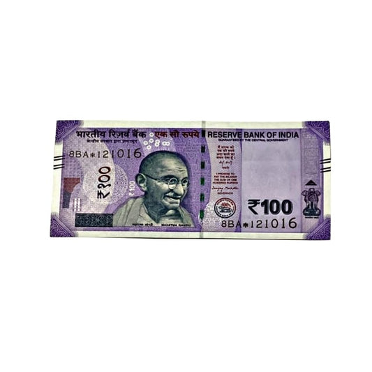 Rs 100 Birthday Date note 12.10.16 lucky & collectible indian currency - Collection Bazzar