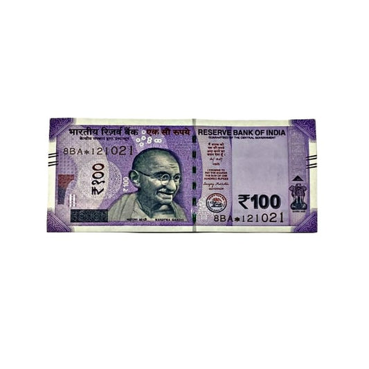 Rs 100 Birthday Date note 12.10.21 lucky & collectible indian currency - Collection Bazzar