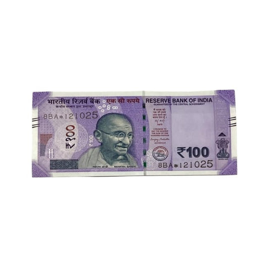 Rs 100 Birthday Date note 12.10.25 lucky & collectible indian currency - Collection Bazzar
