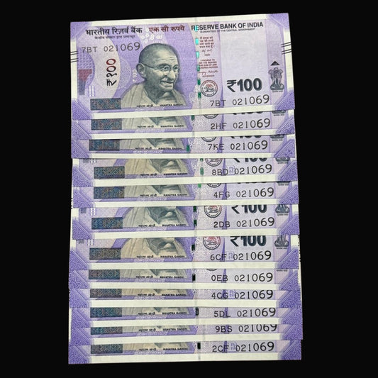 Rs 100 Birthday Note Mahatma Gandhi Jayanti date 021069 Each Note Price ₹750 - Collection Bazzar