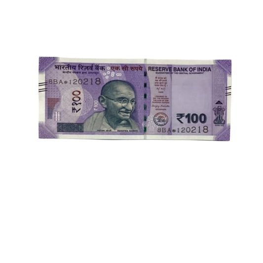 Rs 100 Birthday Date note 12.02.18 lucky & collectible indian currency - Collection Bazzar