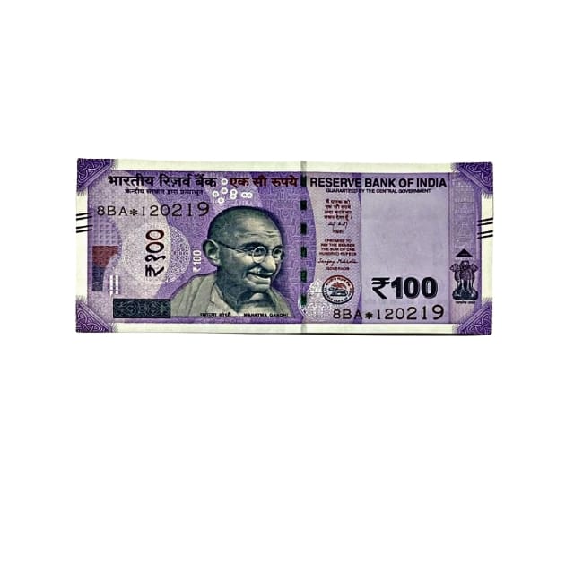 Rs 100 Birthday Date note 12.02.19 lucky & collectible indian currency - Collection Bazzar