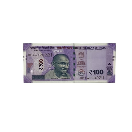 Rs 100 Birthday Date note 12.02.21 lucky & collectible indian currency - Collection Bazzar