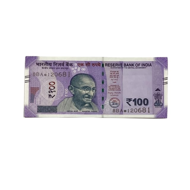 Rs 100 Birthday Date note 12.06.81 lucky & collectible indian currency - Collection Bazzar