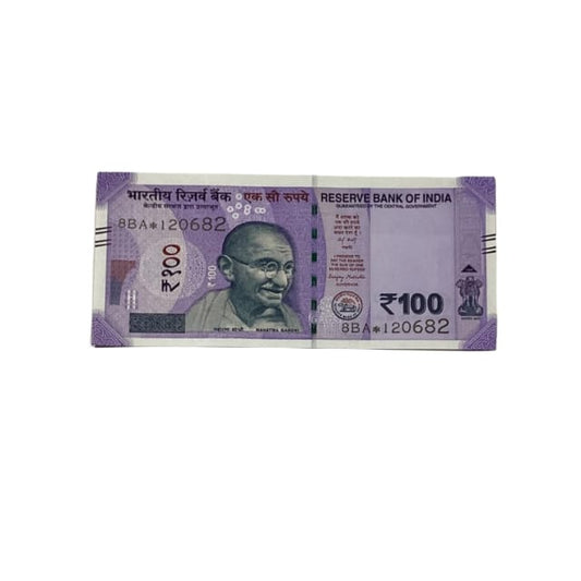 Rs 100 Birthday Date note 12.06.82 lucky & collectible indian currency - Collection Bazzar