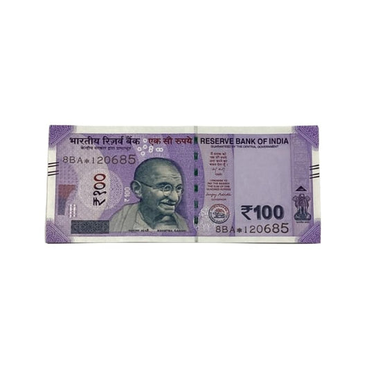 Rs 100 Birthday Date note 12.06.85 lucky & collectible indian currency - Collection Bazzar