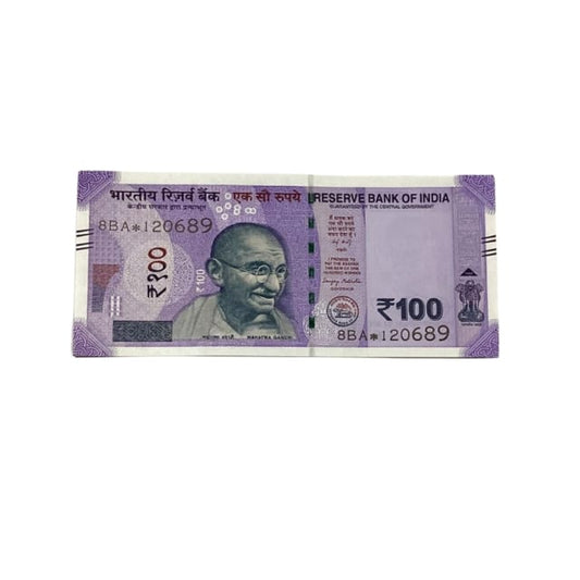 Rs 100 Birthday Date note 12.06.89 lucky & collectible indian currency - Collection Bazzar