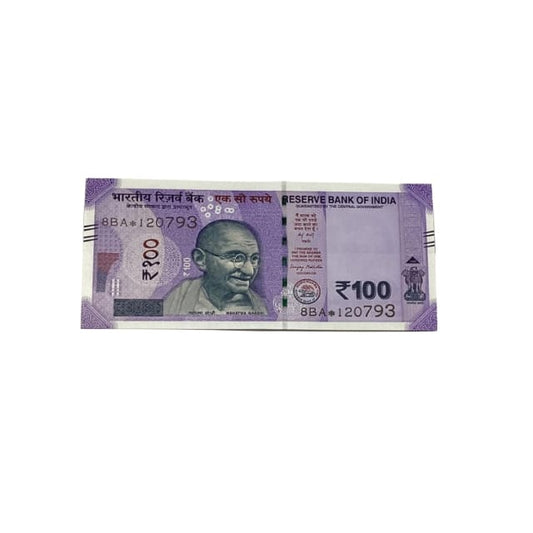 Rs 100 Birthday Date note 12.07.93 lucky & collectible indian currency - Collection Bazzar