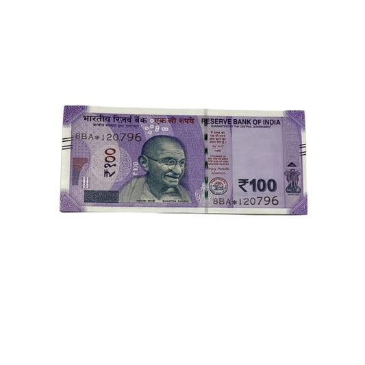 Rs 100 Birthday Date note 12.07.96 lucky & collectible indian currency - Collection Bazzar