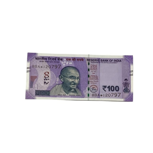 Rs 100 Birthday Date note 12.07.97 lucky & collectible indian currency - Collection Bazzar