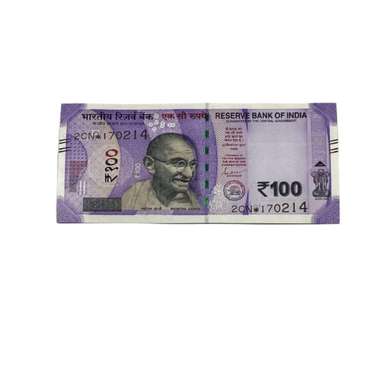 Rs 100 Birthday Date note 17.02.14 lucky & collectible indian currency - Collection Bazzar