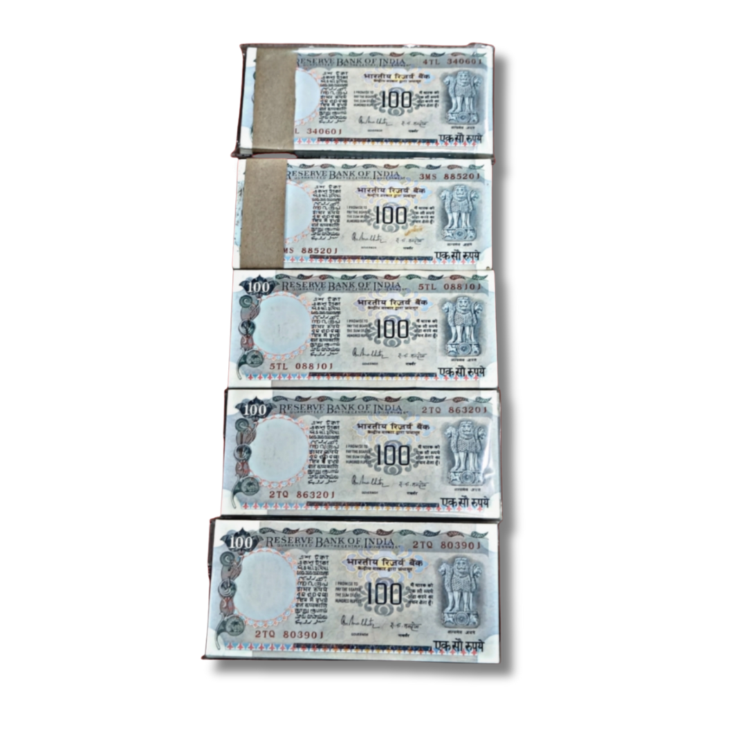Rs 100 Note Cobalt Issue Note Packet | R. N. Malhotra - Collection Bazzar