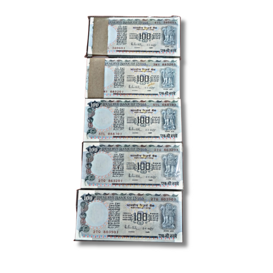 Rs 100 Note Cobalt Issue Note Packet | R. N. Malhotra - Collection Bazzar