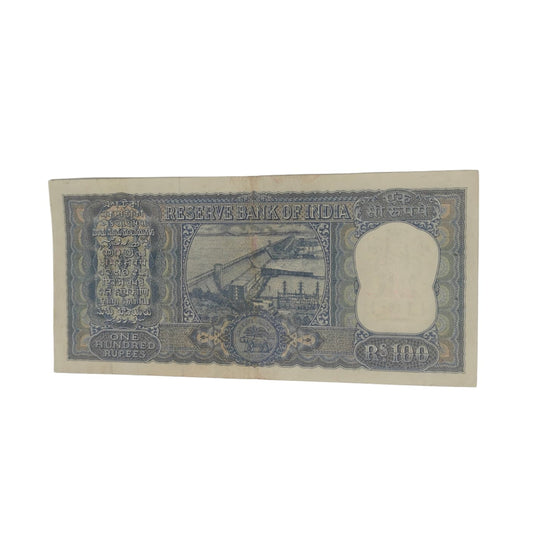 Rs 100 Diamond Issue Vintage Note - Serial AC 154435 LK JHA - Collection Bazzar