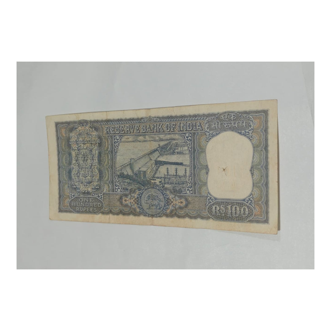 Rs 100 Diamond Issue Vintage Note - Serial AC 820569 LK JHA - Collection Bazzar