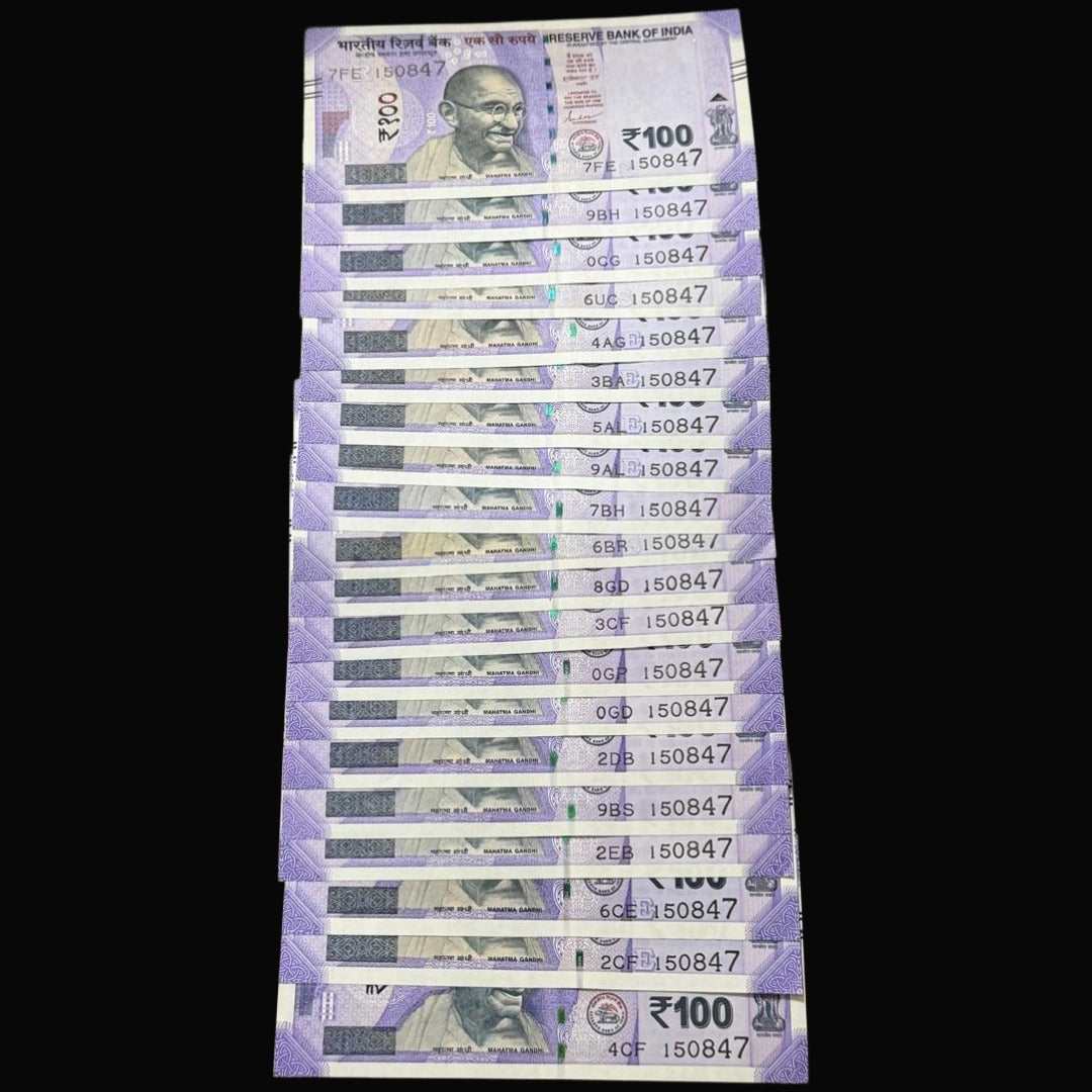 Rs 100 Independence Day Special Note Date 150847 Each Note Price ₹750 - Collection Bazzar
