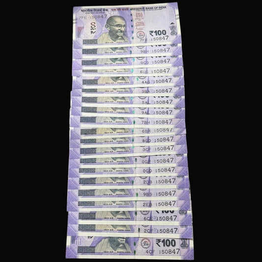 Rs 100 Independence Day Special Note Date 150847 Each Note Price ₹750 - Collection Bazzar