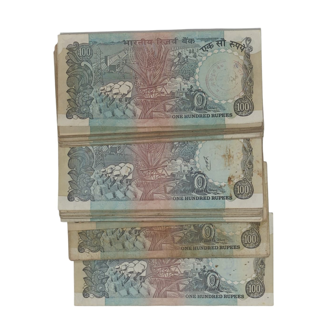 Rs 100 Note 10 Piece Set Agriculture Pink Beauty | as per Image - Collection Bazzar
