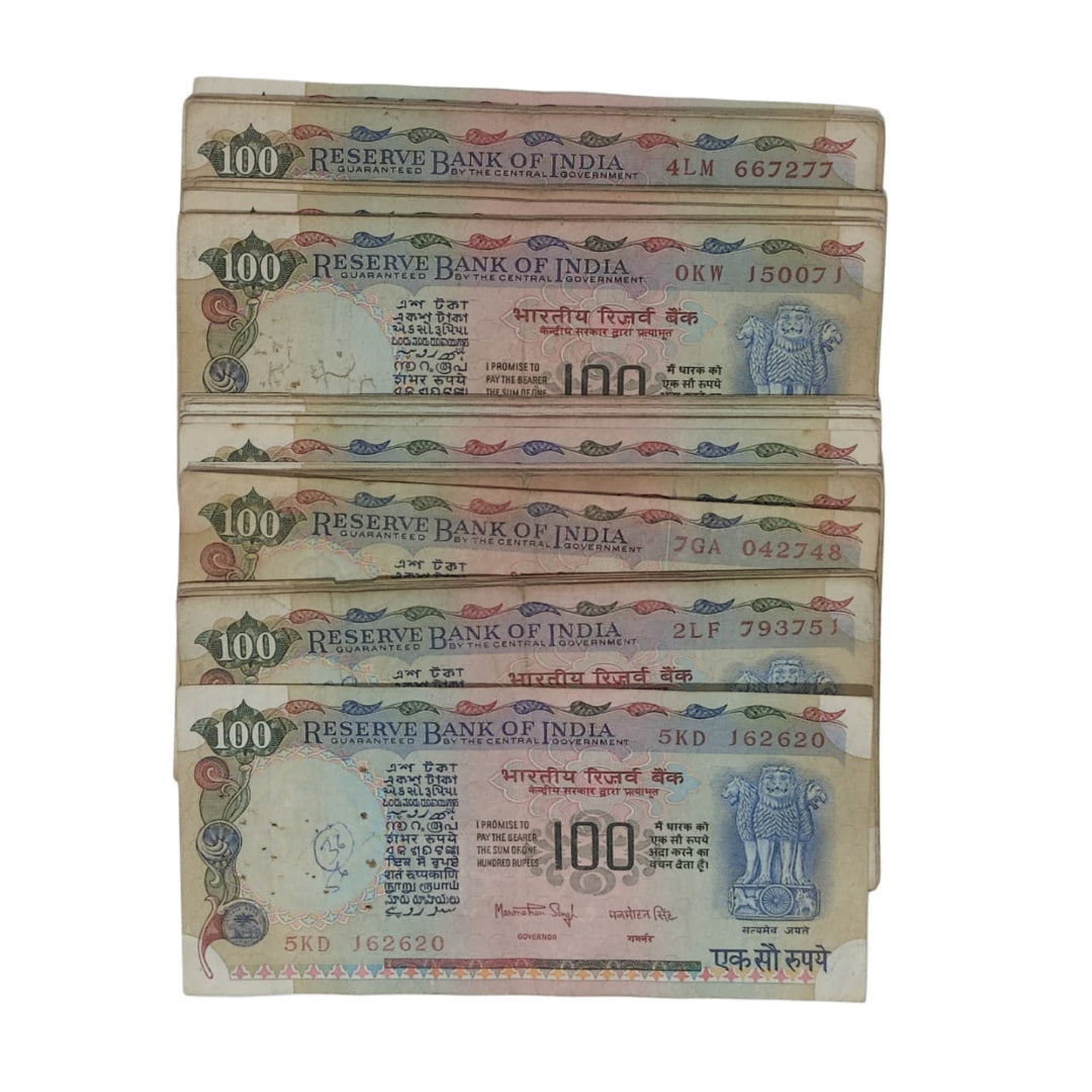 Rs 100 Note 10 Piece Set Agriculture Pink Beauty | as per Image - Collection Bazzar