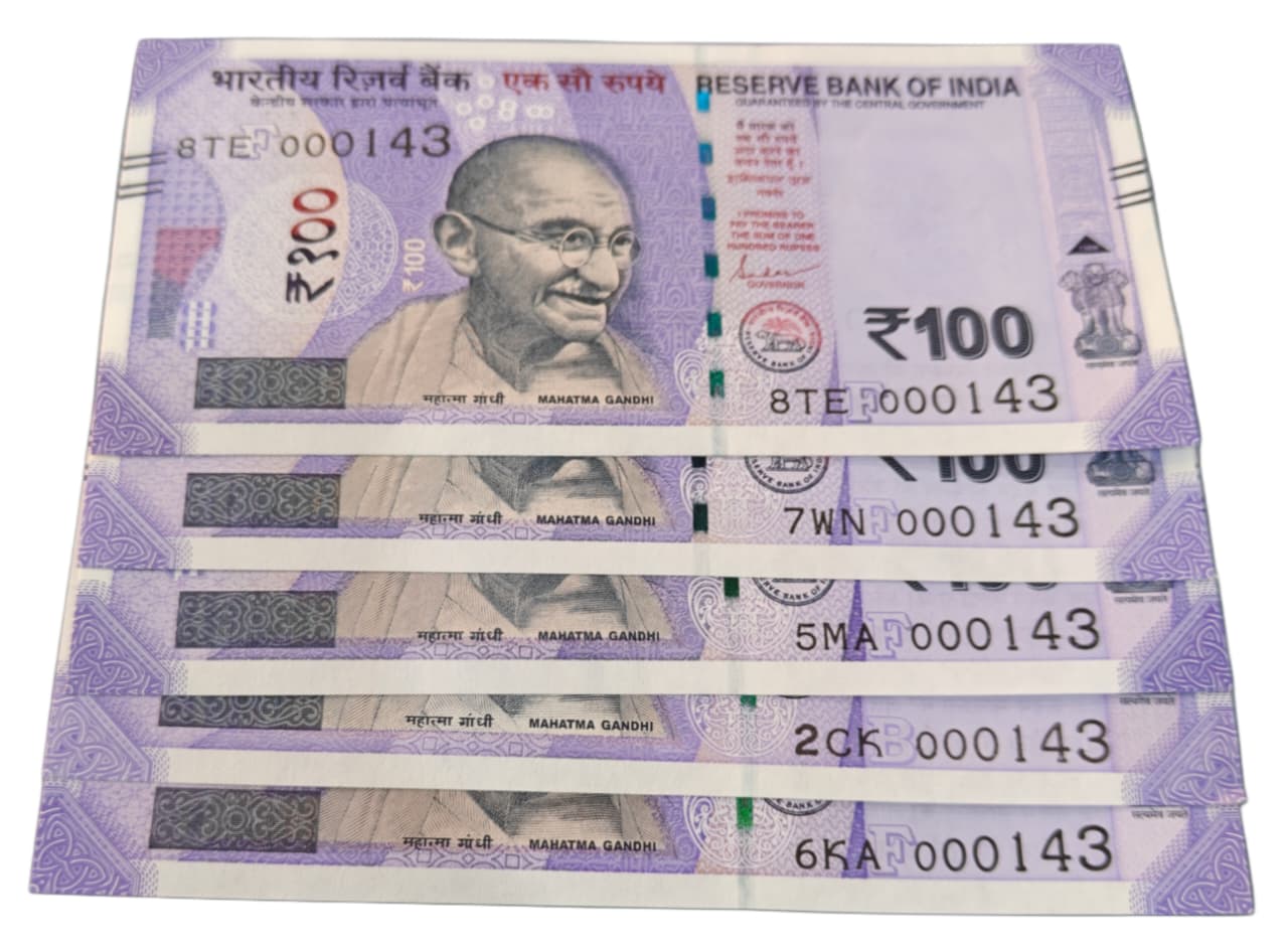 Rs 100 Note India ooo143  I love you noumea each note price - Collection Bazzar