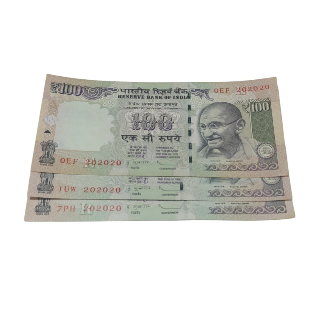 Rs 100 Note Serial 202020 Each note ₹700 | D Subbarao - Collection Bazzar